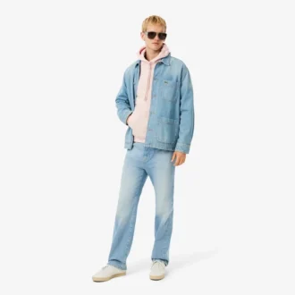 Camisola com capuz em malha polar estampada para homem