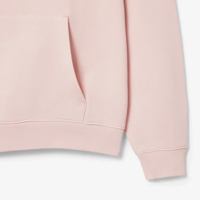 Camisola com capuz em malha polar estampada para homem