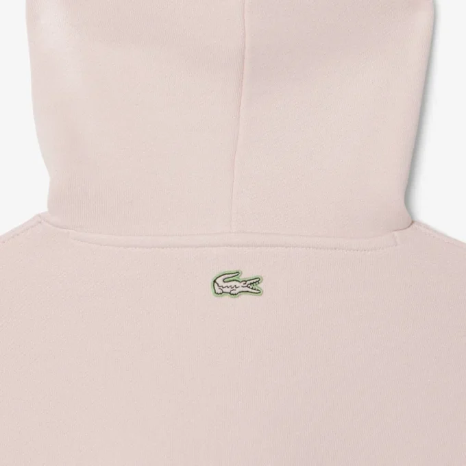 Camisola com capuz em malha polar estampada para homem