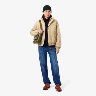 Camisola com capuz em malha polar para homem