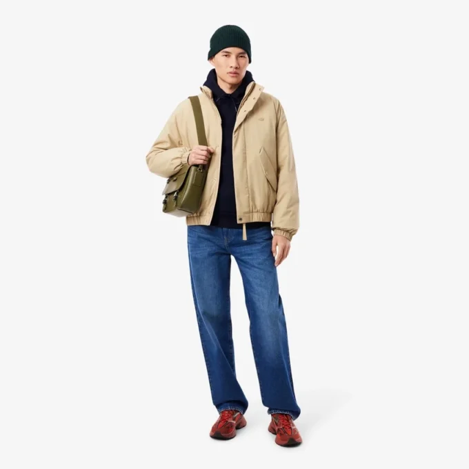 Camisola com capuz em malha polar para homem
