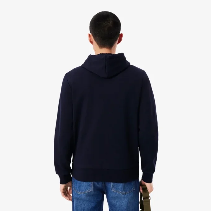 Camisola com capuz em malha polar para homem