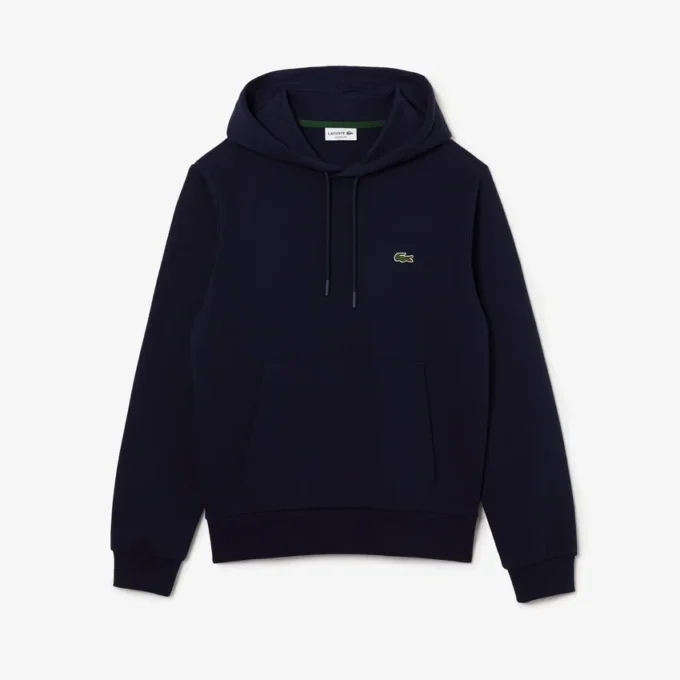 Camisola com capuz em malha polar para homem
