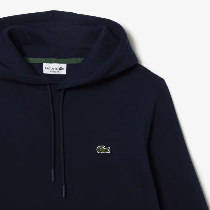 Camisola com capuz em malha polar para homem