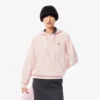 Camisola com capuz em piqué para mulher