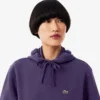 Camisola com capuz em piqué para mulher