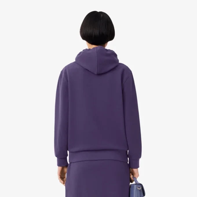 Camisola com capuz em piqué para mulher