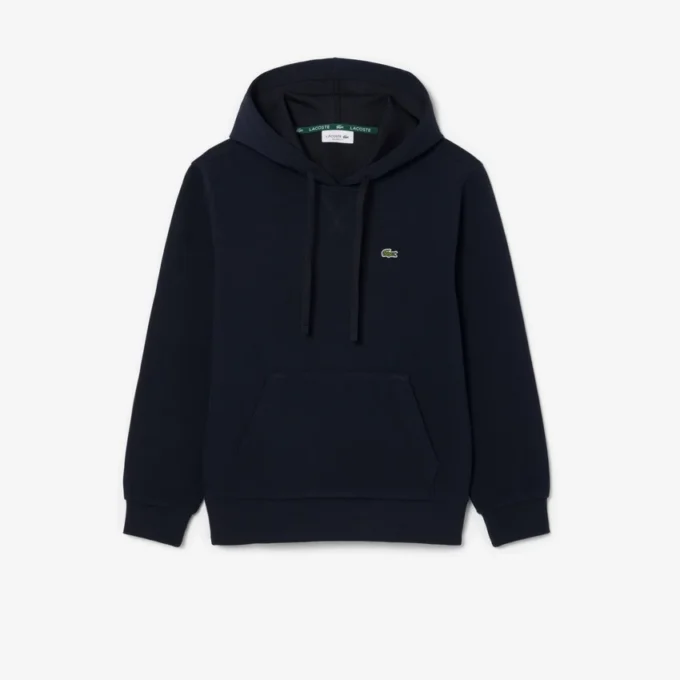 Camisola com capuz em piqué para mulher