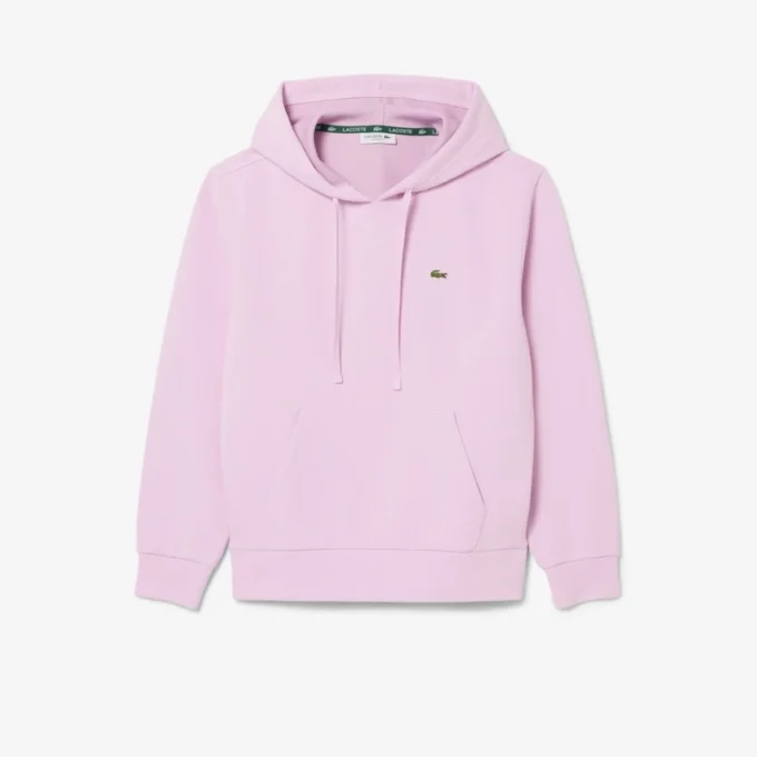 Camisola com capuz em piqué para mulher