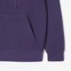 Camisola com capuz em piqué para mulher