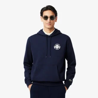 Camisola com capuz estampada de ténis para homem