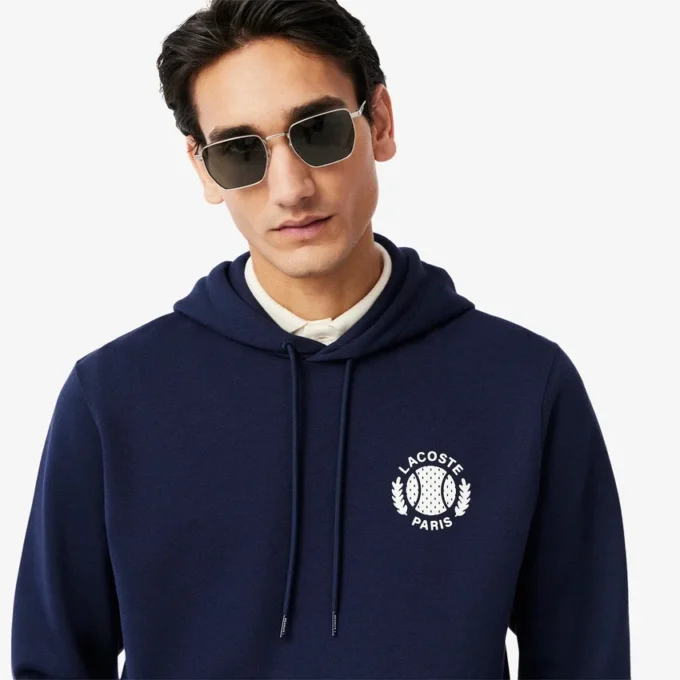 Camisola com capuz estampada de ténis para homem