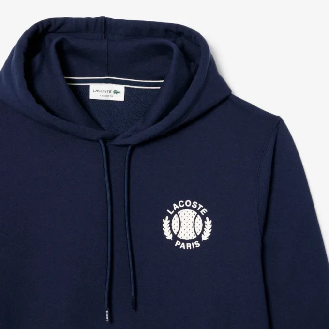 Camisola com capuz estampada de ténis para homem