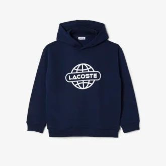 Camisola com capuz estampada para criança