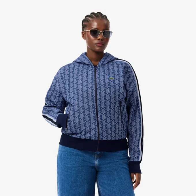Camisola com capuz Monogram para mulher