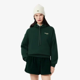 Camisola com capuz oversized com logótipo para mulher