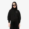Camisola com capuz oversized com logótipo para mulher