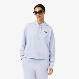 Camisola com capuz oversized com logótipo para mulher