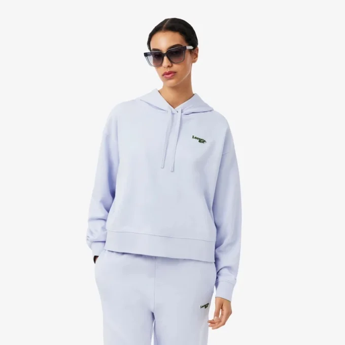 Camisola com capuz oversized com logótipo para mulher