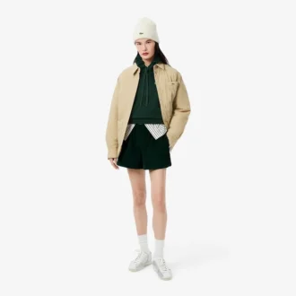 Camisola com capuz oversized com logótipo para mulher