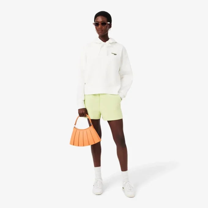 Camisola com capuz oversized com logótipo para mulher
