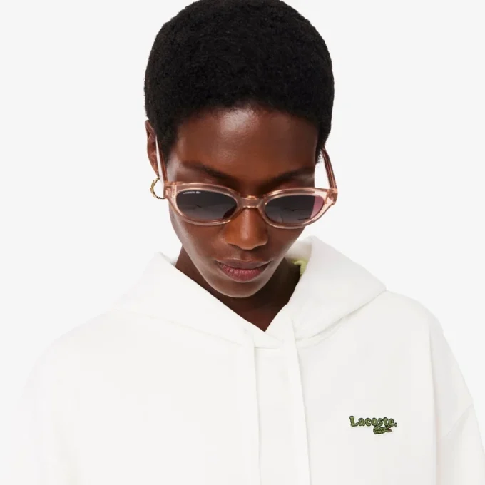 Camisola com capuz oversized com logótipo para mulher