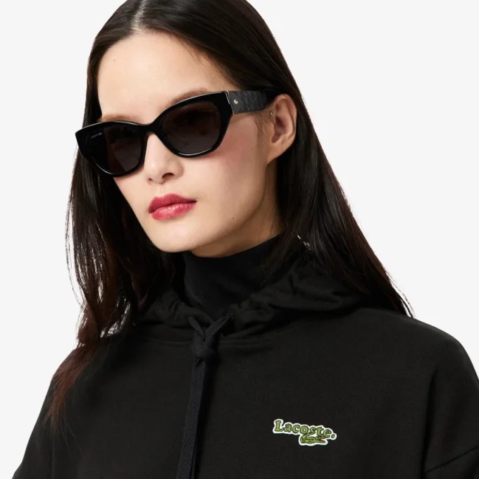 Camisola com capuz oversized com logótipo para mulher