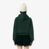 Camisola com capuz oversized com logótipo para mulher