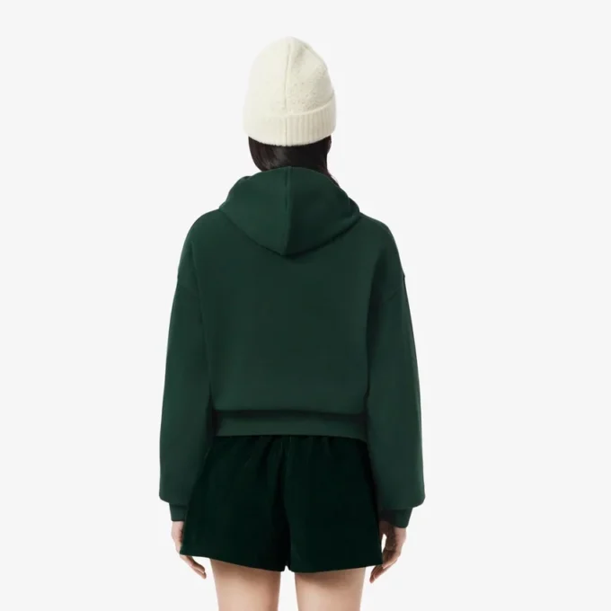 Camisola com capuz oversized com logótipo para mulher