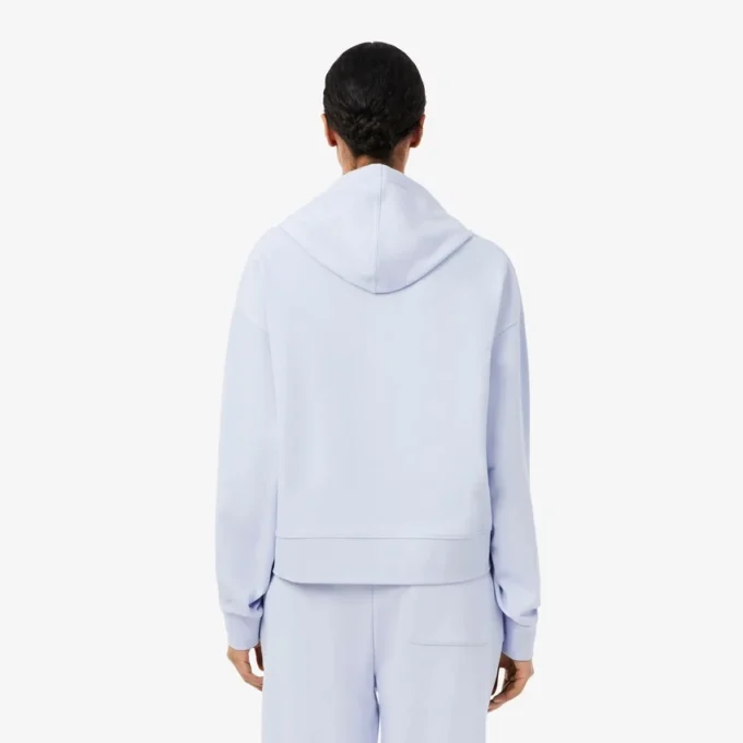 Camisola com capuz oversized com logótipo para mulher