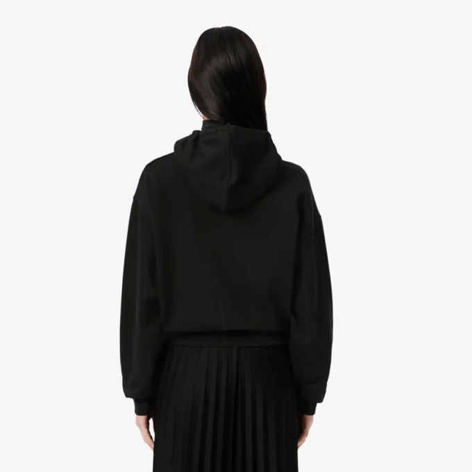 Camisola com capuz oversized com logótipo para mulher
