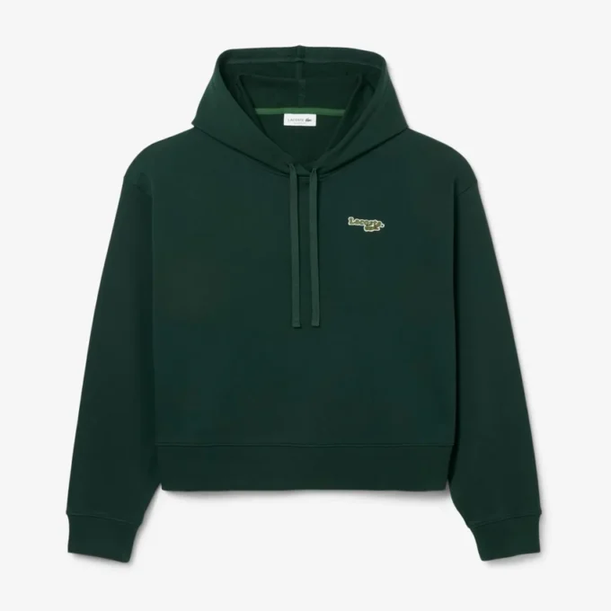 Camisola com capuz oversized com logótipo para mulher