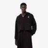 Camisola com capuz oversized Runway para homem
