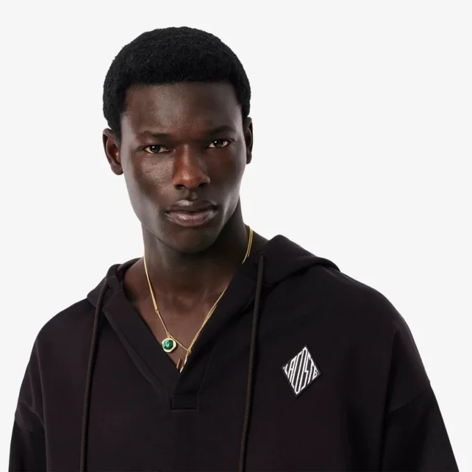 Camisola com capuz oversized Runway para homem