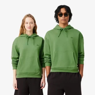 Camisola com capuz unissexo em malha grossa