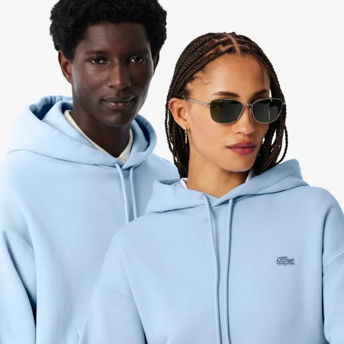 Camisola com capuz unissexo em malha grossa