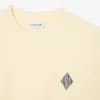 Camisola com emblema em piqué dupla face