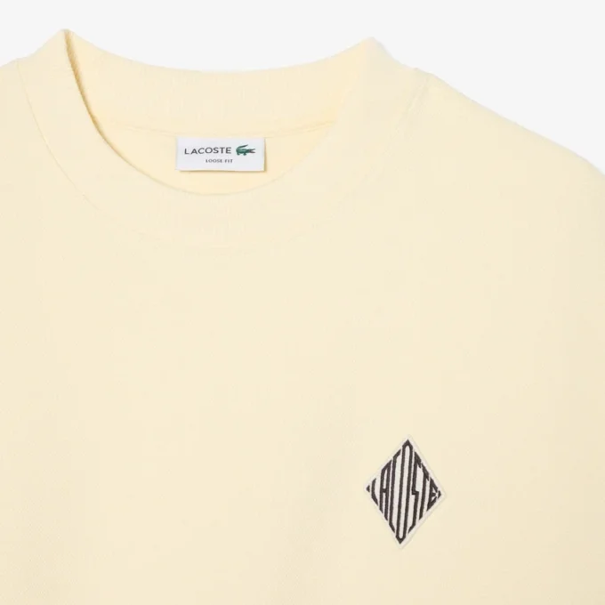 Camisola com emblema em piqué dupla face