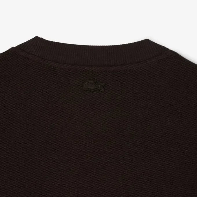 Camisola com emblema em piqué dupla face
