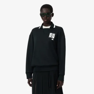 Camisola com emblema no colarinho de polo Runway