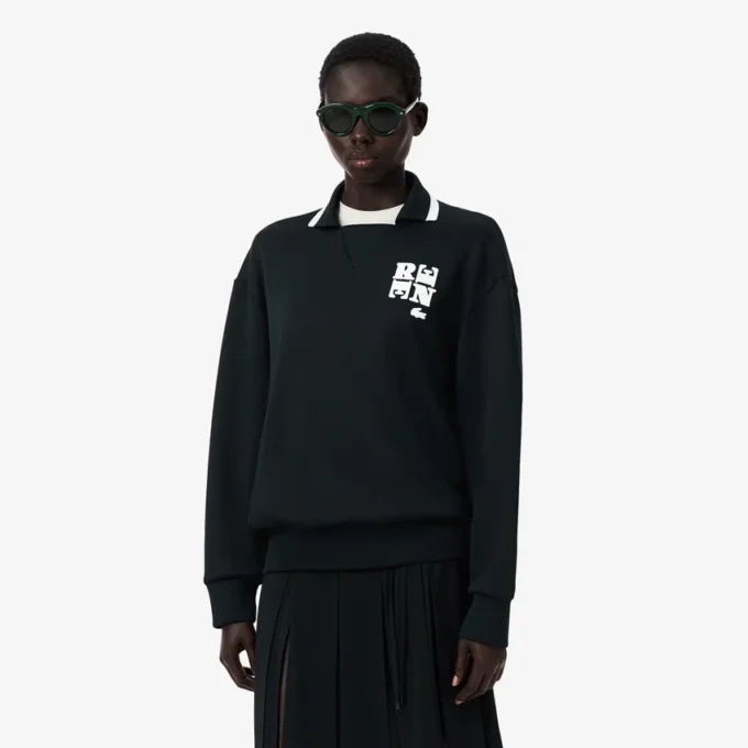 Camisola com emblema no colarinho de polo Runway