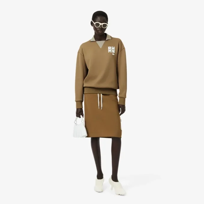 Camisola com emblema no colarinho de polo Runway