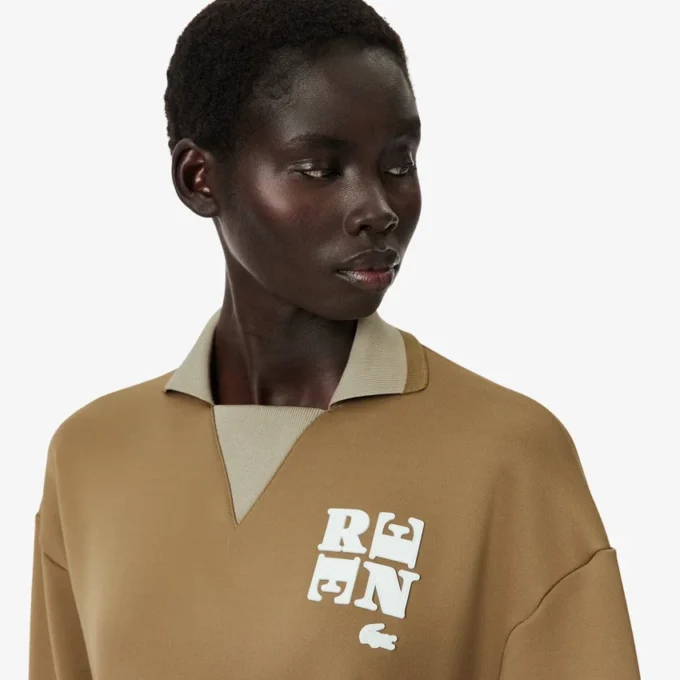 Camisola com emblema no colarinho de polo Runway
