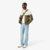 Camisola com fecho de correr e blocos de cor para homem