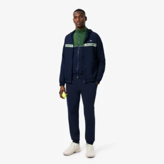 Camisola com fecho de correr e blocos de cor para homem