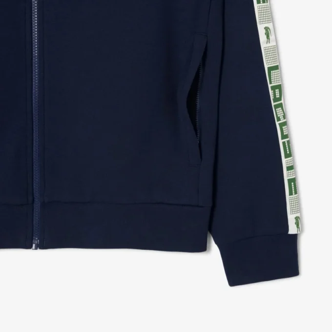 Camisola com fecho de correr e blocos de cor para homem