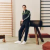 Camisola com fecho de correr e blocos de cor para homem