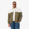 Camisola com fecho de correr e blocos de cor para homem