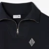 Camisola com fecho de correr e corte largo