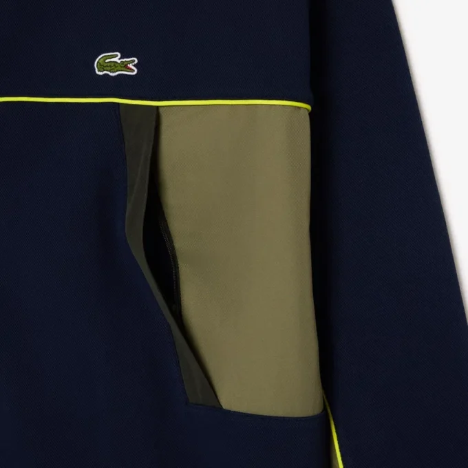 Camisola com fecho de correr e corte largo para homem